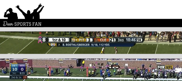 Deciphering TV Graphics: Fox and CBS NFL Football