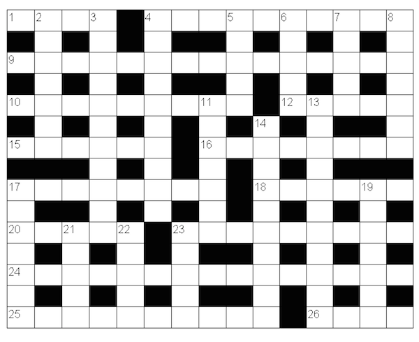A Thanksgiving crossword puzzle