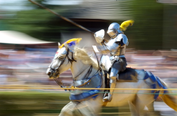 Strange sports: jousting and zoning out