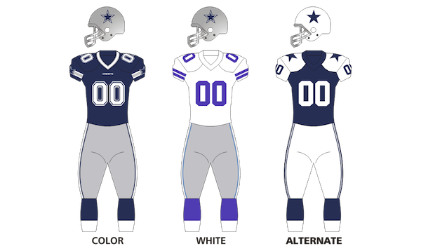 Dallas Cowboys Uniforms