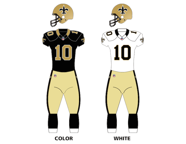 New Orleans Saints Uniforms