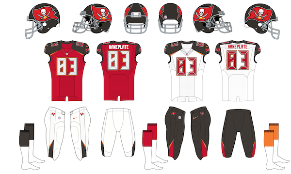 Tampa Bay Buccaneers Uniform