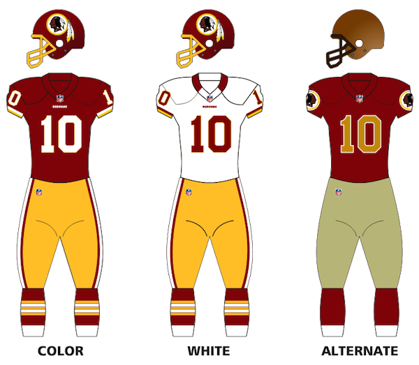 Washington Redskins Uniforms