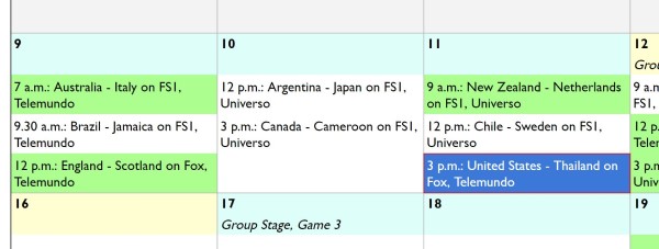 World Cup 2019 Printable, Downloadable Calendar and Game Schedule